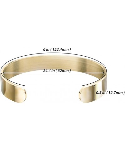 Wristband Engraved Bracelet Jewelry Gift for Women Teen Girls Proverbs 3:5-6 Gold $8.25 Bracelets