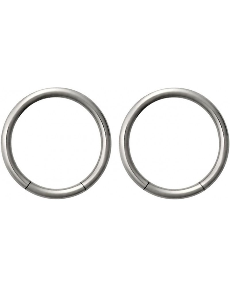 Set of 14g 3/8 Inch Surgical Steel Seamless Segment Hoop Piercing Rings $10.43 Body Jewelry