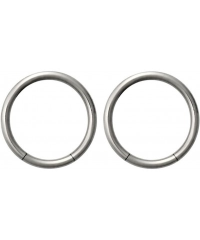 Set of 14g 3/8 Inch Surgical Steel Seamless Segment Hoop Piercing Rings $10.43 Body Jewelry