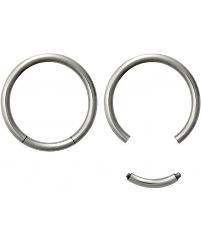 Set of 14g 3/8 Inch Surgical Steel Seamless Segment Hoop Piercing Rings $10.43 Body Jewelry