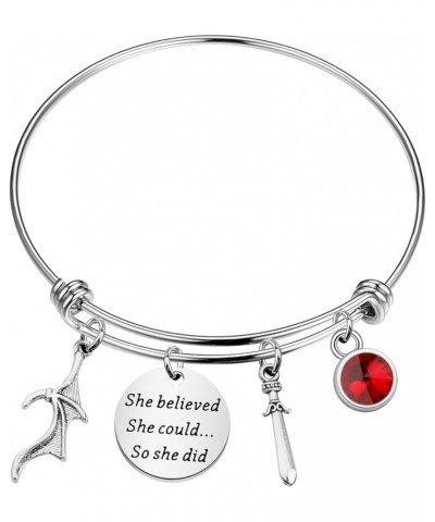 Book Fan Earring Azriel Cassian Rhysand Gift Court of Thorn and Roses Gift SJM Merch Bookish Gift red bracelet $10.01 Pendants