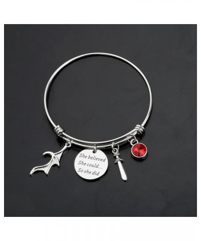 Book Fan Earring Azriel Cassian Rhysand Gift Court of Thorn and Roses Gift SJM Merch Bookish Gift red bracelet $10.01 Pendants