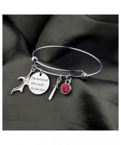 Book Fan Earring Azriel Cassian Rhysand Gift Court of Thorn and Roses Gift SJM Merch Bookish Gift red bracelet $10.01 Pendants