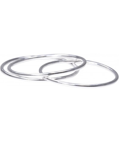 3 Sterling Silver Stacking Rings 1mm Round $9.50 Rings