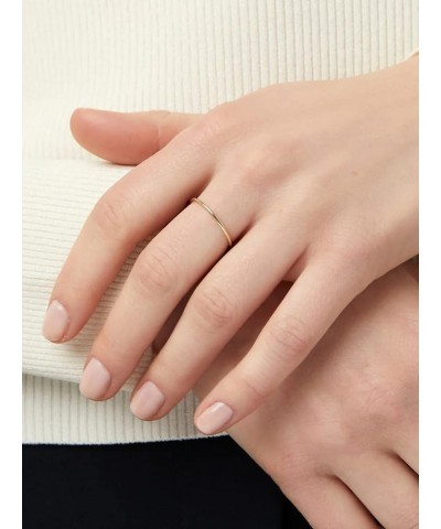 14K Gold Filled Rings Band Rings for Women Girls Thin Gold Ring Plain Statement Band Ring Comfort Fit Size 5 to 10 2PCS/3PCS/...