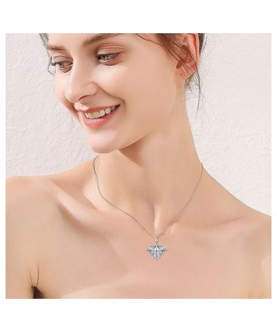 Bee/Butterfly Moissanite Necklace Sterling Silver Bee Pendant Bee Jewelry Gifts for Women Girls Bee $39.04 Necklaces