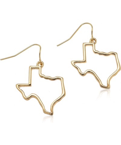 State of Texas Dangle Earrings GoldTone $10.50 Earrings