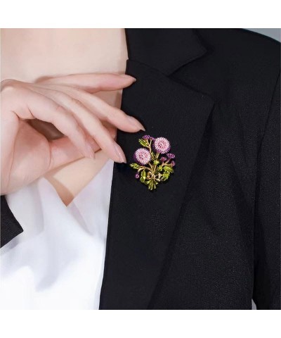 Floral Bouquet Series Brooch Pins for Women Wedding Fashion Gifts Crystal Large Flower Brooches for Dress Sweater Scarf Coat ...