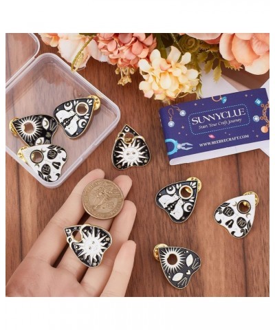 1 Box 8Pcs Tarot Enamel Pins Gothic Pins Bulk Cat Halloween Skeleton Lapel Pin Ouijas Board Divination Planchette Board Pins ...