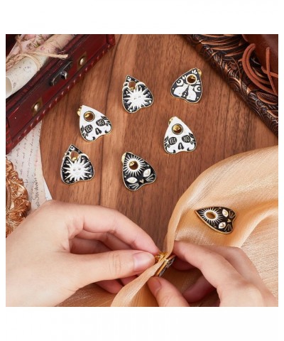 1 Box 8Pcs Tarot Enamel Pins Gothic Pins Bulk Cat Halloween Skeleton Lapel Pin Ouijas Board Divination Planchette Board Pins ...