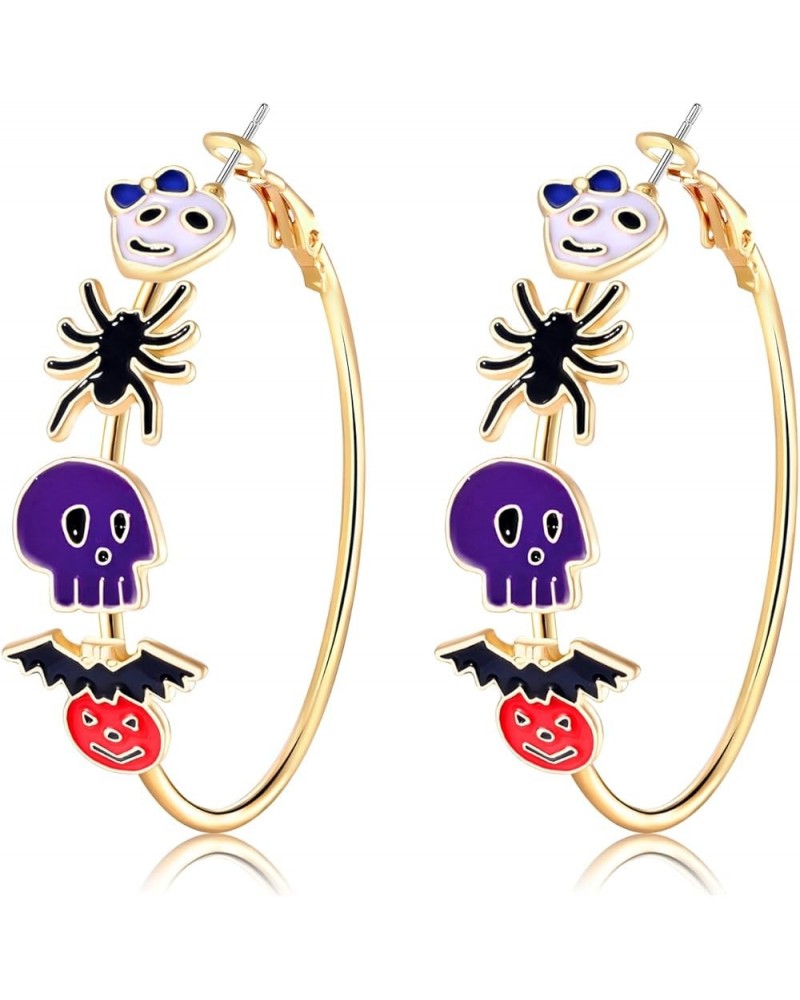 Halloween Thanksgiving Fall Christmas Earrings for Women Festive Holiday Hoop Earrings Costume Party Outfits Holiday Jewelry ...