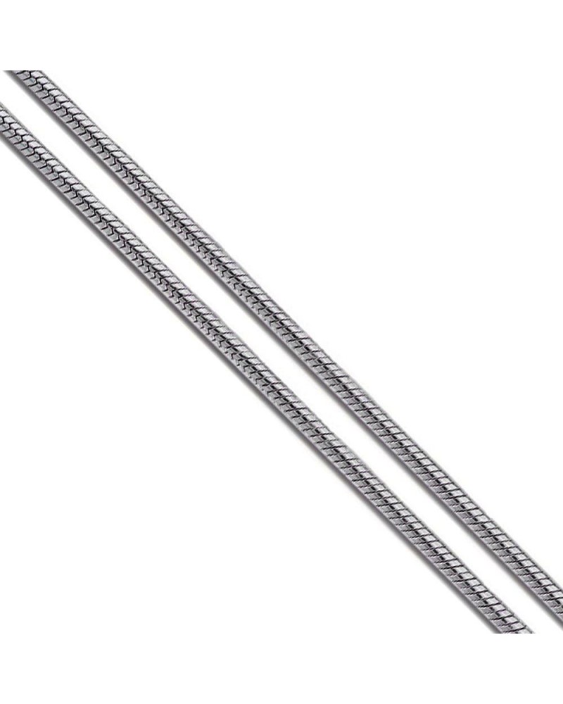 Stainless Steel Round Snake Chain 1.2mm 2mm 2.4mm 3.2mm New Solid Flexible Round Necklace 1.9mm Length 26 Inches $9.00 Necklaces