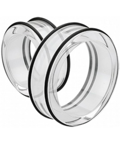 Supersize Basic Acrylic No Flare Ear Gauge Tunnel Plug 1-1/2" (38mm), Clear $17.81 Body Jewelry