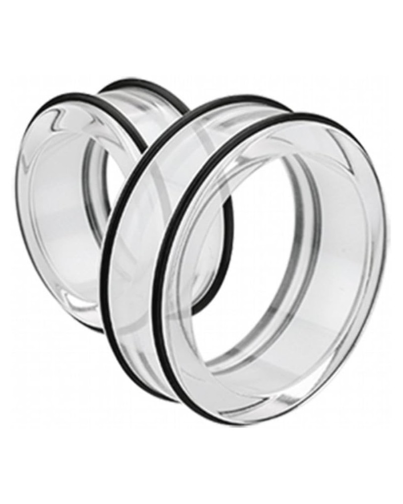 Supersize Basic Acrylic No Flare Ear Gauge Tunnel Plug 1-1/2" (38mm), Clear $17.81 Body Jewelry