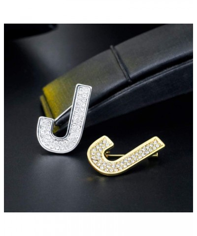 26 Initial Alphabet Letters Charms Monogram Enamel Lapel Badge Brooch Pin (S, Silver Tone) J Gold Tone $9.71 Brooches & Pins