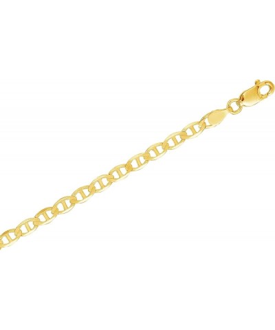 14k Yellow Gold Mariner Link Foot Chain Anklet, Bracelet, or Chain Necklace (1.7mm, 3.2mm) 10.0 Inches 3.2mm $75.30 Anklets