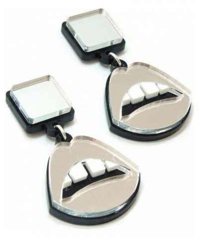 Mouth Laser Cut Acrylic Earrings Collection Silver Sexy Mouth $17.09 Earrings