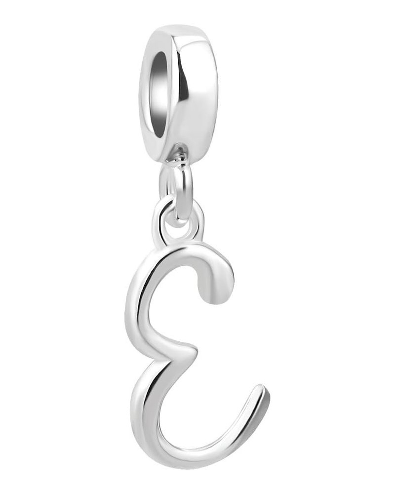 925 Sterling Silver Letter Charm Alphabet Dangle Bead for Bracelet Necklace Letter E $7.00 Bracelets