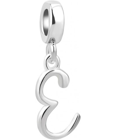 925 Sterling Silver Letter Charm Alphabet Dangle Bead for Bracelet Necklace Letter E $7.00 Bracelets