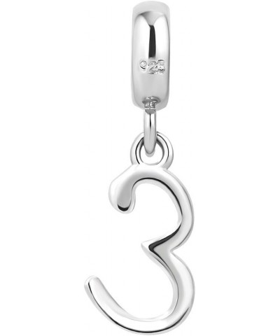 925 Sterling Silver Letter Charm Alphabet Dangle Bead for Bracelet Necklace Letter E $7.00 Bracelets