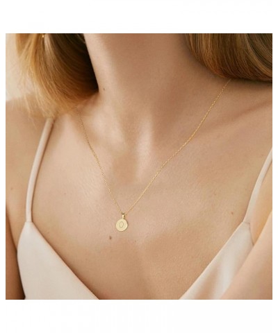 14K Gold Plated Letter Necklaces for Women - Gold Initial Necklace for Girls O $6.95 Necklaces