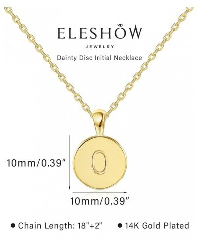 14K Gold Plated Letter Necklaces for Women - Gold Initial Necklace for Girls O $6.95 Necklaces