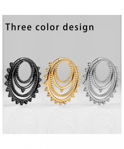 2PCS Fashion Hoops Ear Hanger Weights Ear Stretcher Tunnels Plugs Gauges Expanders Piercing Body Jewelry 2 Gold $15.11 Others