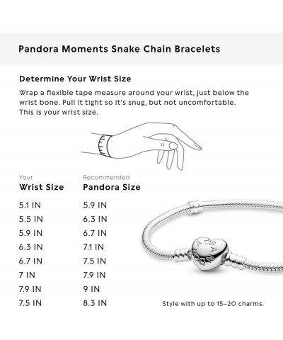 Heart Clasp Snake Chain Silver for Women 6.2 Inches Silver 8.2 Inches $24.99 Necklaces