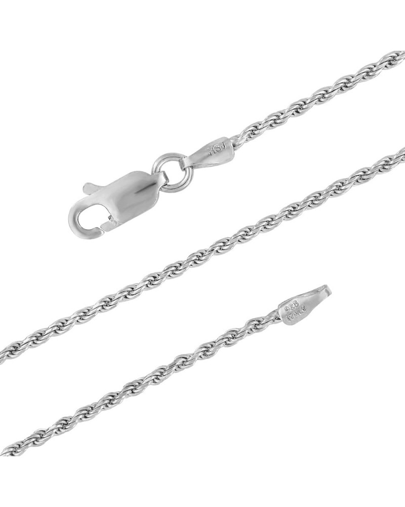 Sterling Silver 1.3mm Diamond-Cut Rope Chain Necklace Solid Italian Nickel-Free, 14-36 Inch 17.0 Inches $15.07 Necklaces