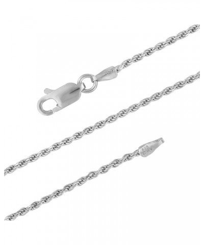 Sterling Silver 1.3mm Diamond-Cut Rope Chain Necklace Solid Italian Nickel-Free, 14-36 Inch 17.0 Inches $15.07 Necklaces