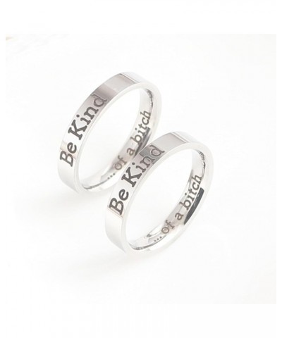 Be Kind Ring,Be Kind of a Bitch Ring for Women,Motivational Jewelry Gift for Sisters & Best Friends Be Kind...of a Bich Mantr...