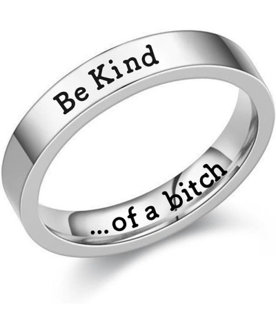 Be Kind Ring,Be Kind of a Bitch Ring for Women,Motivational Jewelry Gift for Sisters & Best Friends Be Kind...of a Bich Mantr...