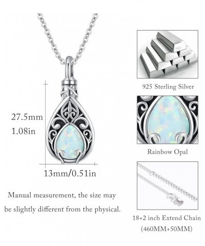 Cremation Jewelry 925 Sterling Silver Urn Necklace for Ashes Tree of Life Memorial Keepsake Locket Pendant Teardrop/Heart Mem...