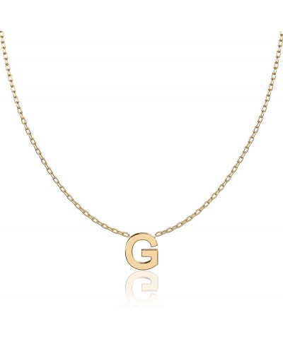 Custom Initial Letter Necklace 925 Sterling Silver Personalized Gift for Mom G 18k gold $12.67 Necklaces