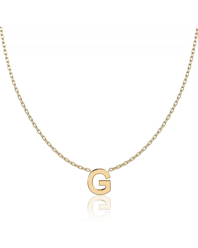 Custom Initial Letter Necklace 925 Sterling Silver Personalized Gift for Mom G 18k gold $12.67 Necklaces