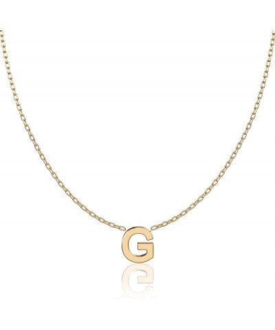 Custom Initial Letter Necklace 925 Sterling Silver Personalized Gift for Mom G 18k gold $12.67 Necklaces