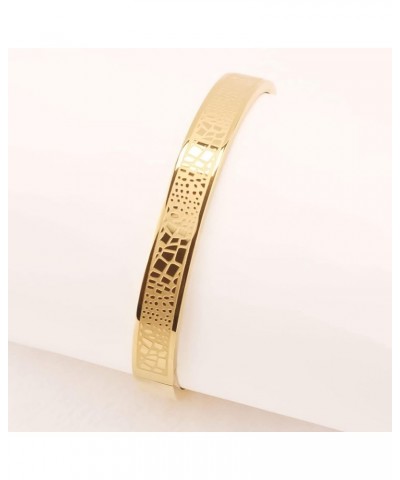 Bracelets for Teen Girls 18K Gold Plated Stainless Steel Bangle Delicate Girl Mom Gift 0001 $10.07 Bracelets