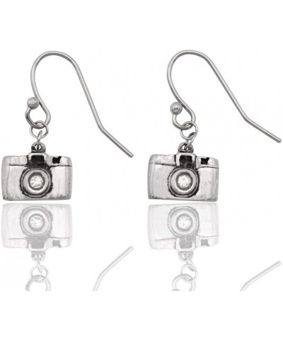 Cute Vintage Camera Miniature Jewelry for Women, Photography Gifts Earrings $18.21 Necklaces