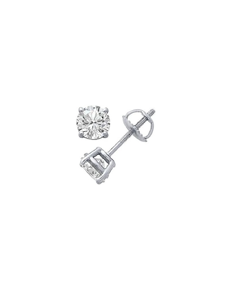 Round Diamond stud (IGI Certified 0.70 ct & up) Plus Quality ScrewBack 14K from 0.04ct - 2.00ct White Gold 0.09 carats $30.73...