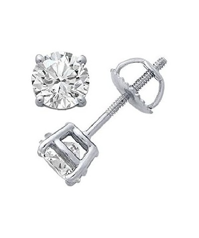 Round Diamond stud (IGI Certified 0.70 ct & up) Plus Quality ScrewBack 14K from 0.04ct - 2.00ct White Gold 0.09 carats $30.73...