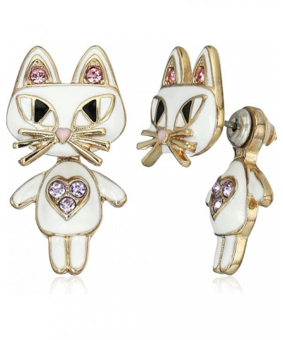 Cat Front Back Earrings $16.36 Earrings