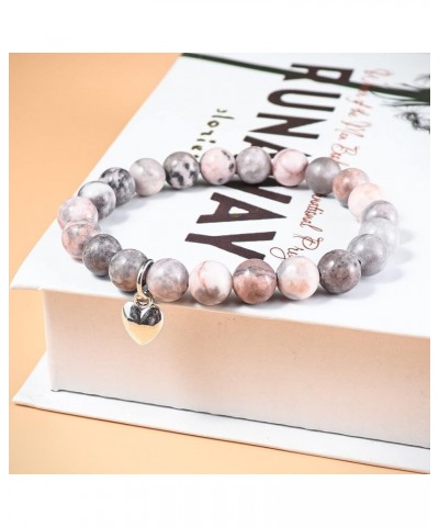 Natural Stone Amethyst Beaded Healing Bracelet for Women with Message Card Life is Tough But So are You Inspirational Bracele...