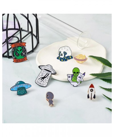 Pandahall Various Theme Alloy Enamel Brooches Lapel Brooch Enamel Pin Set Alien Themed $9.11 Brooches & Pins