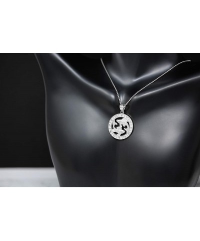 Sterling Silver Zodiac Pendant Necklace 20.0 Inches Scorpio $18.00 Necklaces